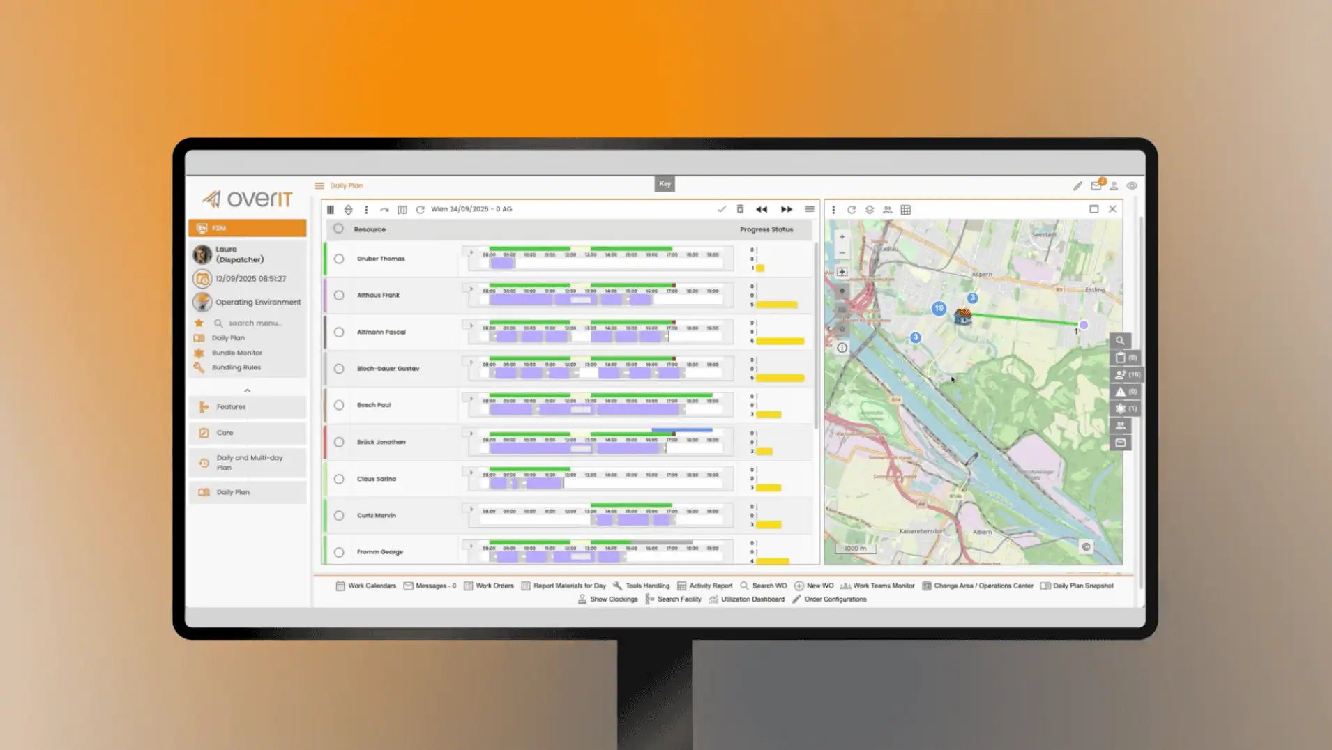 Nueva Interfaz Dispatcher | Field Service Management | OverIT